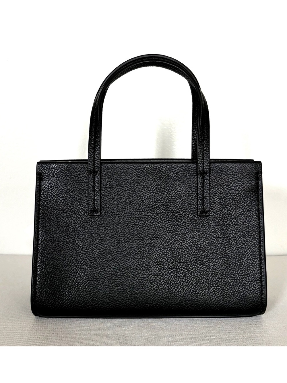 New Tory Burch Blake Mini Tote Pebble Leather Black - Picture 4 of 6